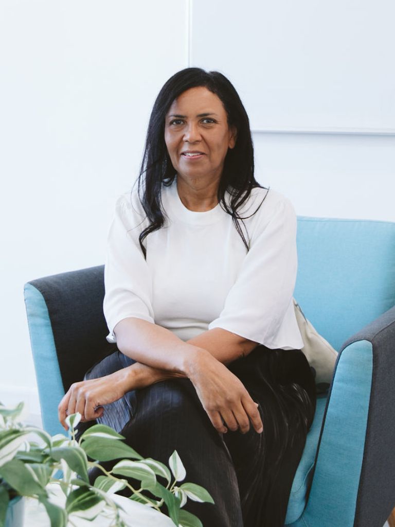 Cheryl Warsama, Consultant Psychologist and DHA Counsellor at Vivamus Dubai UAE in office