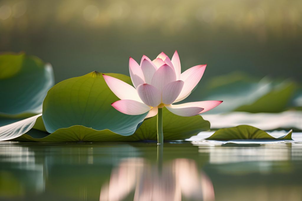 Pink lotus flower blooming on calm water with soft reflections, symbolising healing, resilience, and emotional progress through EMDR Intensives at Vivamus in Dubai
